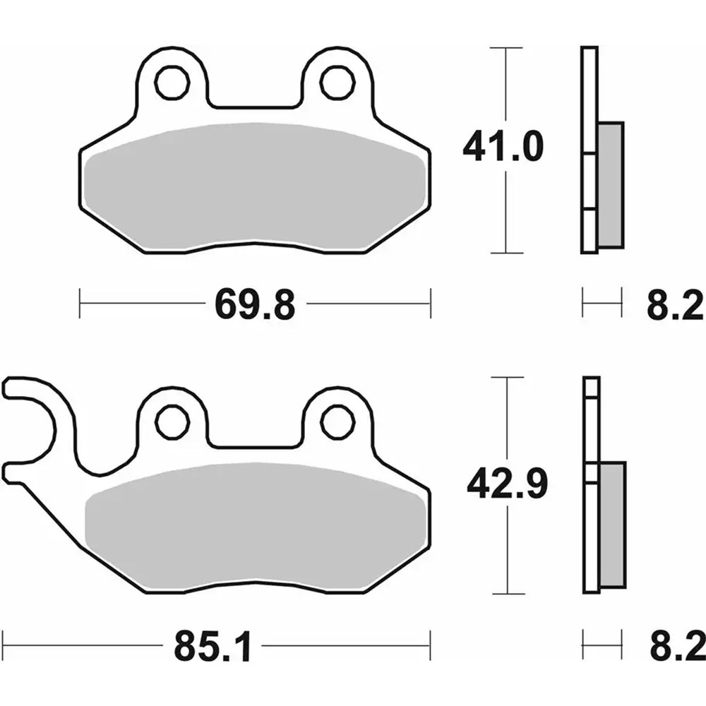 Φωτογραφία προϊόντος: Τακάκια φρένων SBS 140HM Ceramic FA264