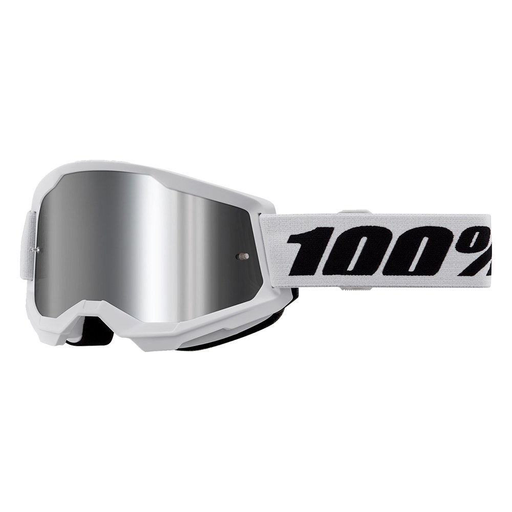 Φωτογραφία προϊόντος: Μάσκα MX 100% Strata 2 White Mirror Silver Lens