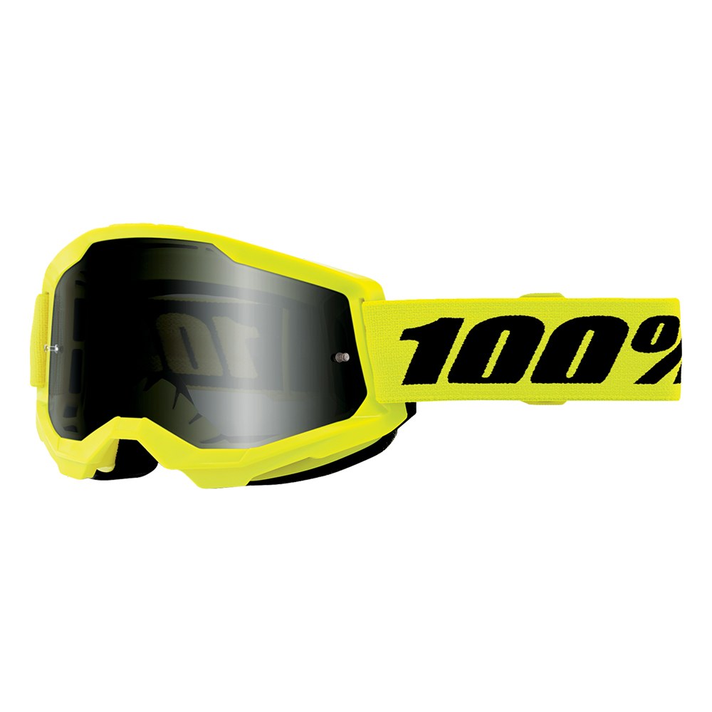 Φωτογραφία προϊόντος: 100% Μάσκα MX Strata 2 Sand Neon Yellow Smoke Lens