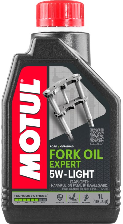 Φωτογραφία προϊόντος: ΛΑΔΙ ΠΙΡΟΥΝΙΟΥ FORK OIL EXPERT LIGHT 5W 1L| MOTUL