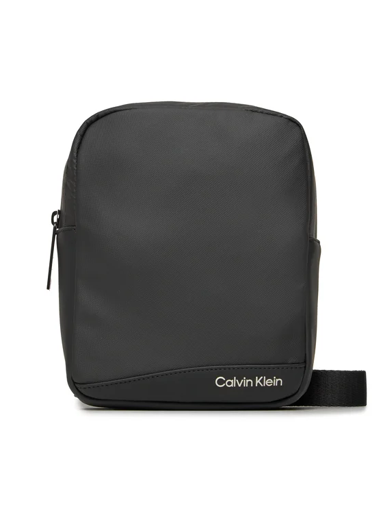 Φωτογραφία προϊόντος: Calvin Klein - Ανδρική Τσάντα Ώμου/Χιαστί Rubberized Conv Reporter S K50K511252-BEH σε Μαύρο χρώμα