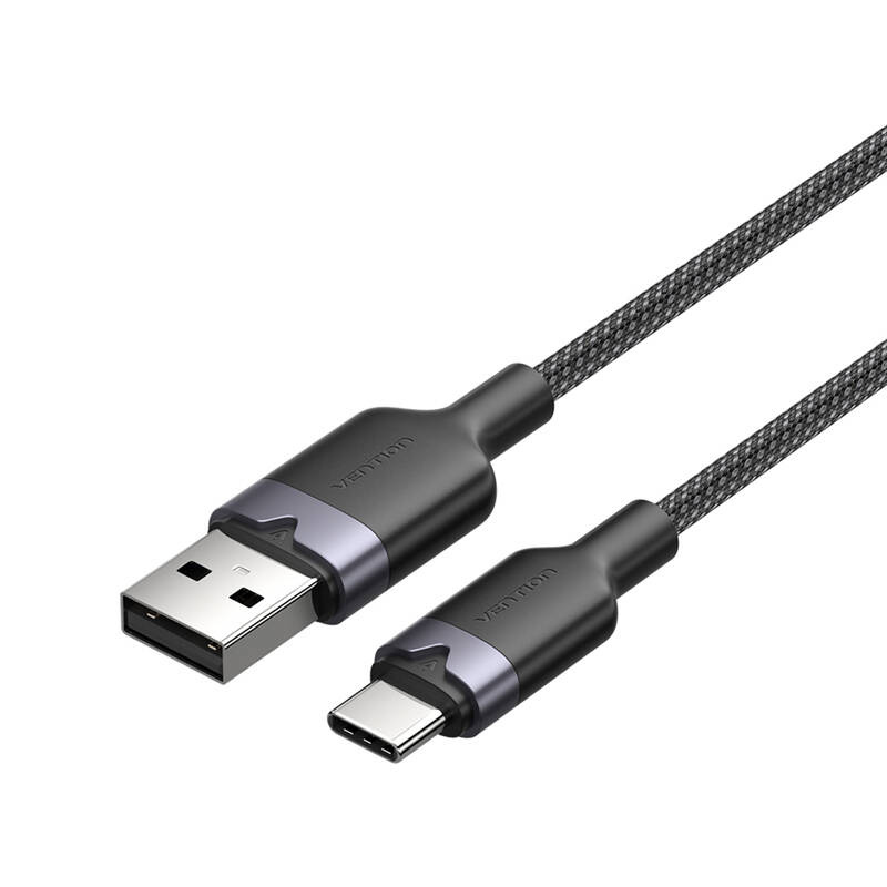 Φωτογραφία προϊόντος: USB 2.0 A Male to C Male 3A Cable Vention CTNBF 1M (Black)