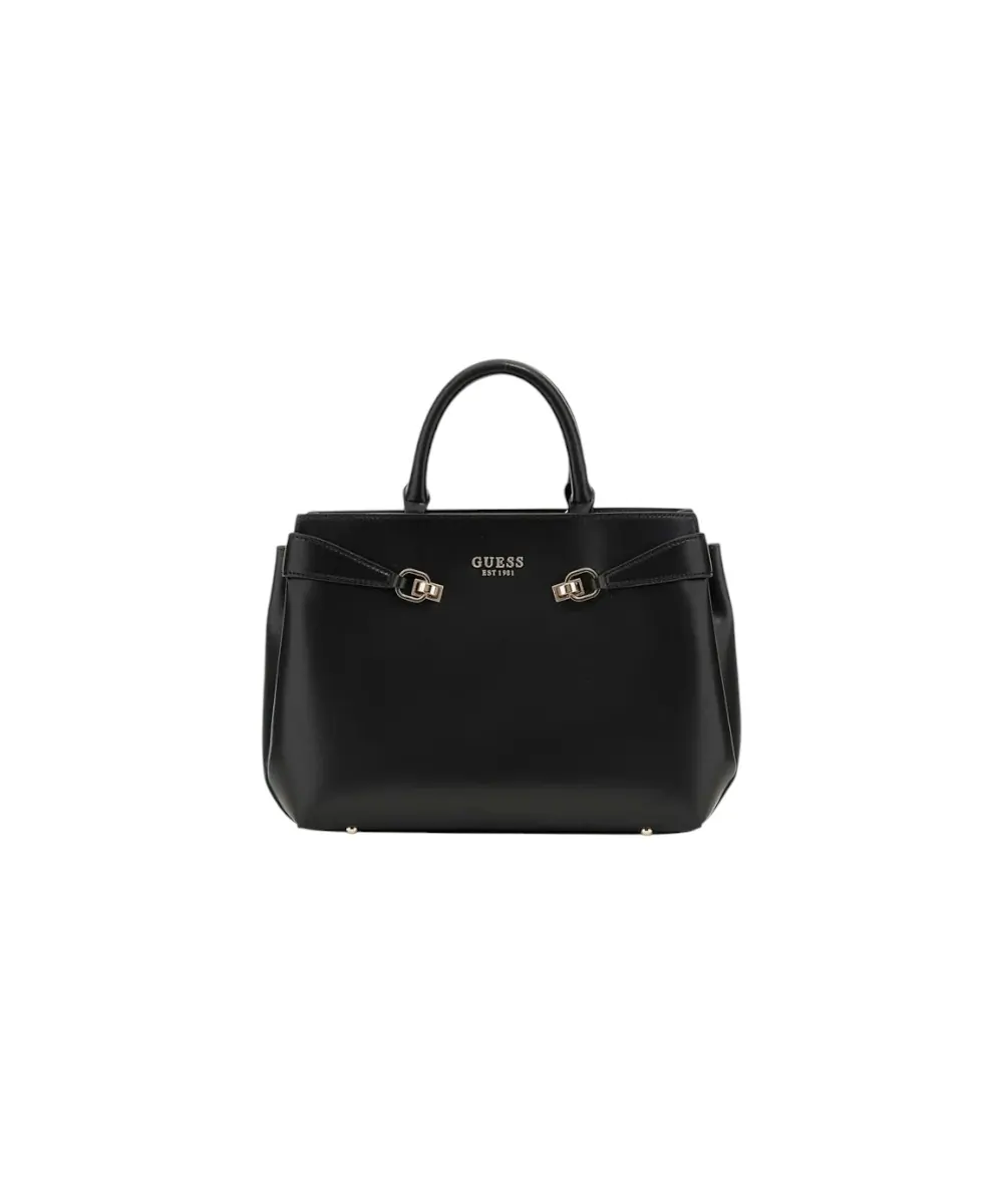 Φωτογραφία προϊόντος: Guess - Γυναικεία Τσάντα Leather Girlfriend Satchel HWVG9639060-BLA Μαύρο