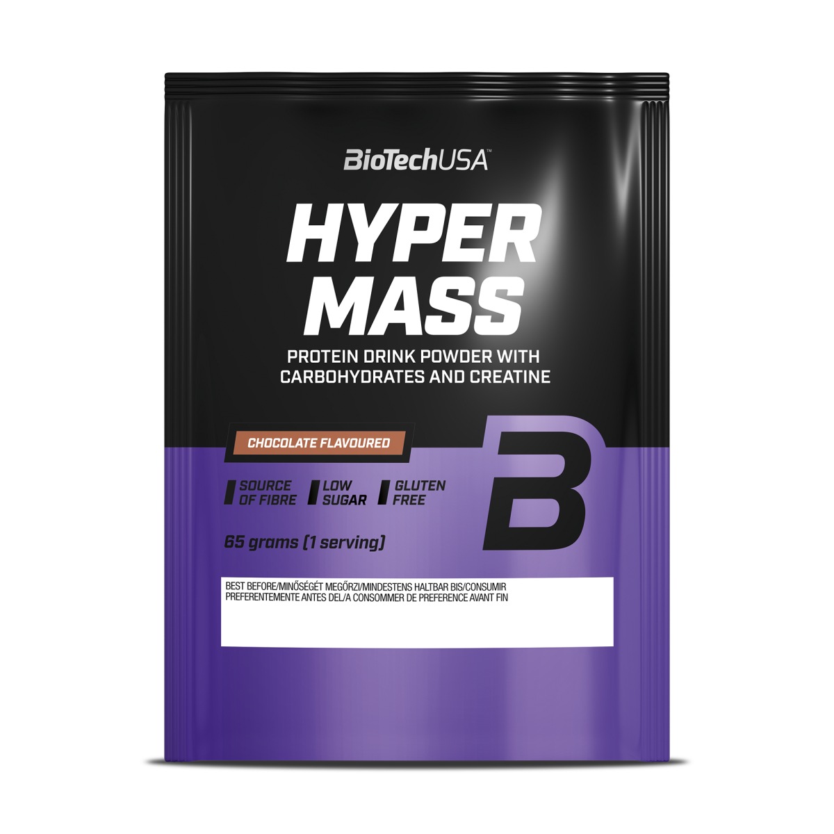 Φωτογραφία προϊόντος: BioTechUSA Biotech USA Hyper Mass με Κρεατίνη Χωρίς Γλουτένη με Γεύση Σοκολάτα 65gr