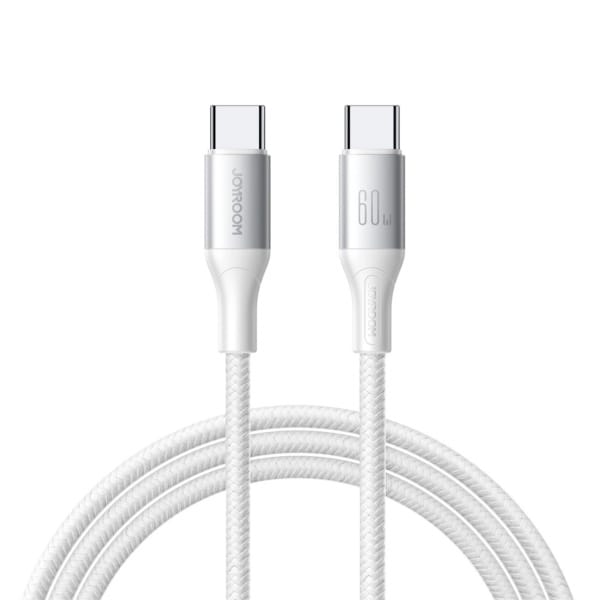 Φωτογραφία προϊόντος: Joyroom Type-C - Type-C Flash Series Cable A28, 60W, 480mb/s, 2m, White (S-A28_CCW2)