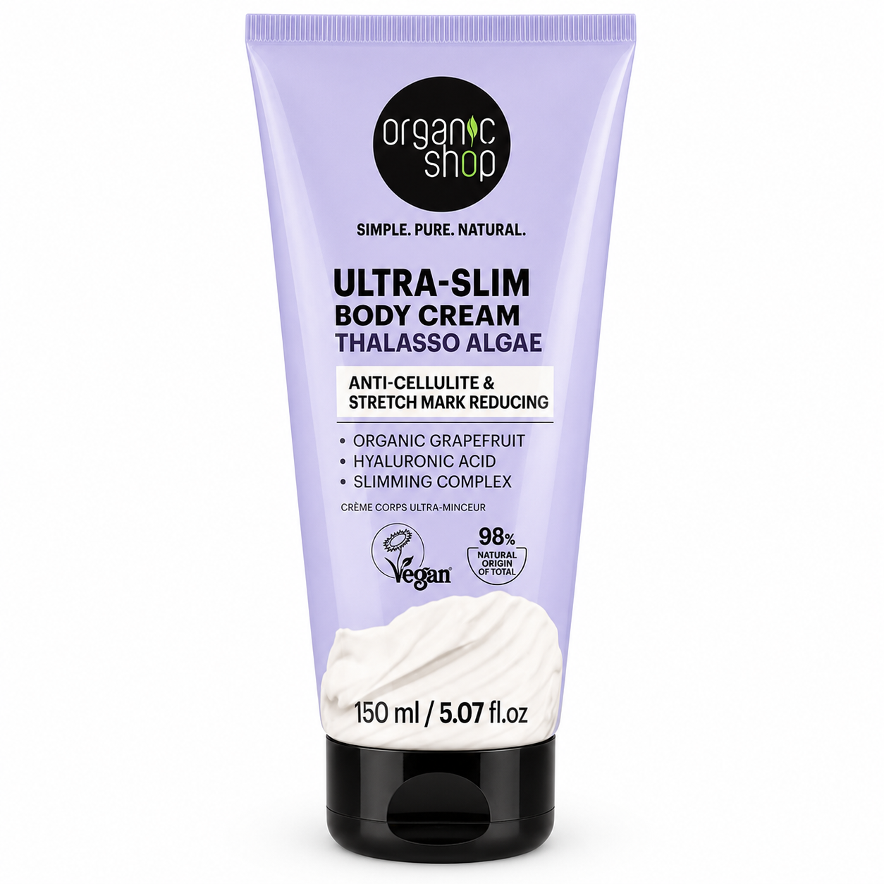 Φωτογραφία προϊόντος: NATURA SIBERICA Organic shop Thalasso Algae Ultra Slim Body Cream Κρέμα Σώματος κατά της Κυτταρίτιδας &amp; Μείωσης Ραγάδων, 150ml
