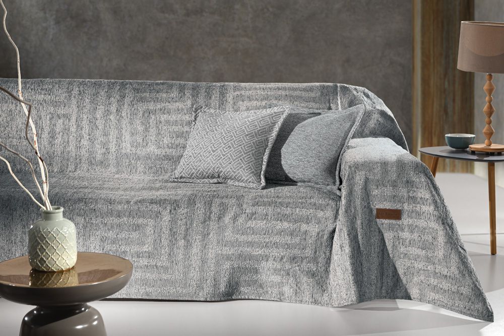 Φωτογραφία προϊόντος: GUY LAROCHE Ριχτάρια Καναπέ Chenille Aberon Silver