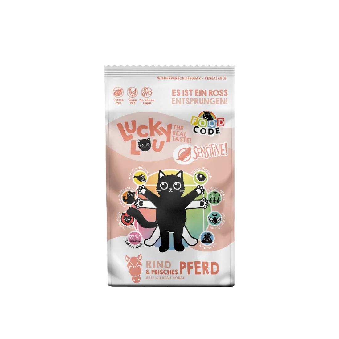 Φωτογραφία προϊόντος: Lucky Lou Food Code Sensitive Βοδινό & Φρέσκο Άλογο