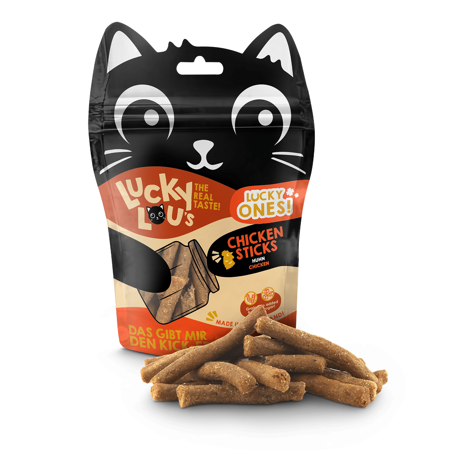 Φωτογραφία προϊόντος: Lucky Lou Lucky Ones Sticks Κοτόπουλο Grain Free – Gluten Free – GMO Free – Sugar Free