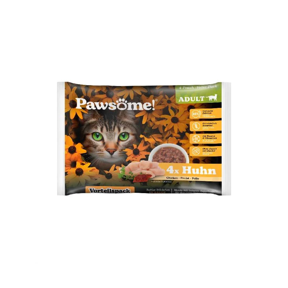 Φωτογραφία προϊόντος: Pawsome Adult Κοτόπουλο 85gr FlowPack (4Τεμ)