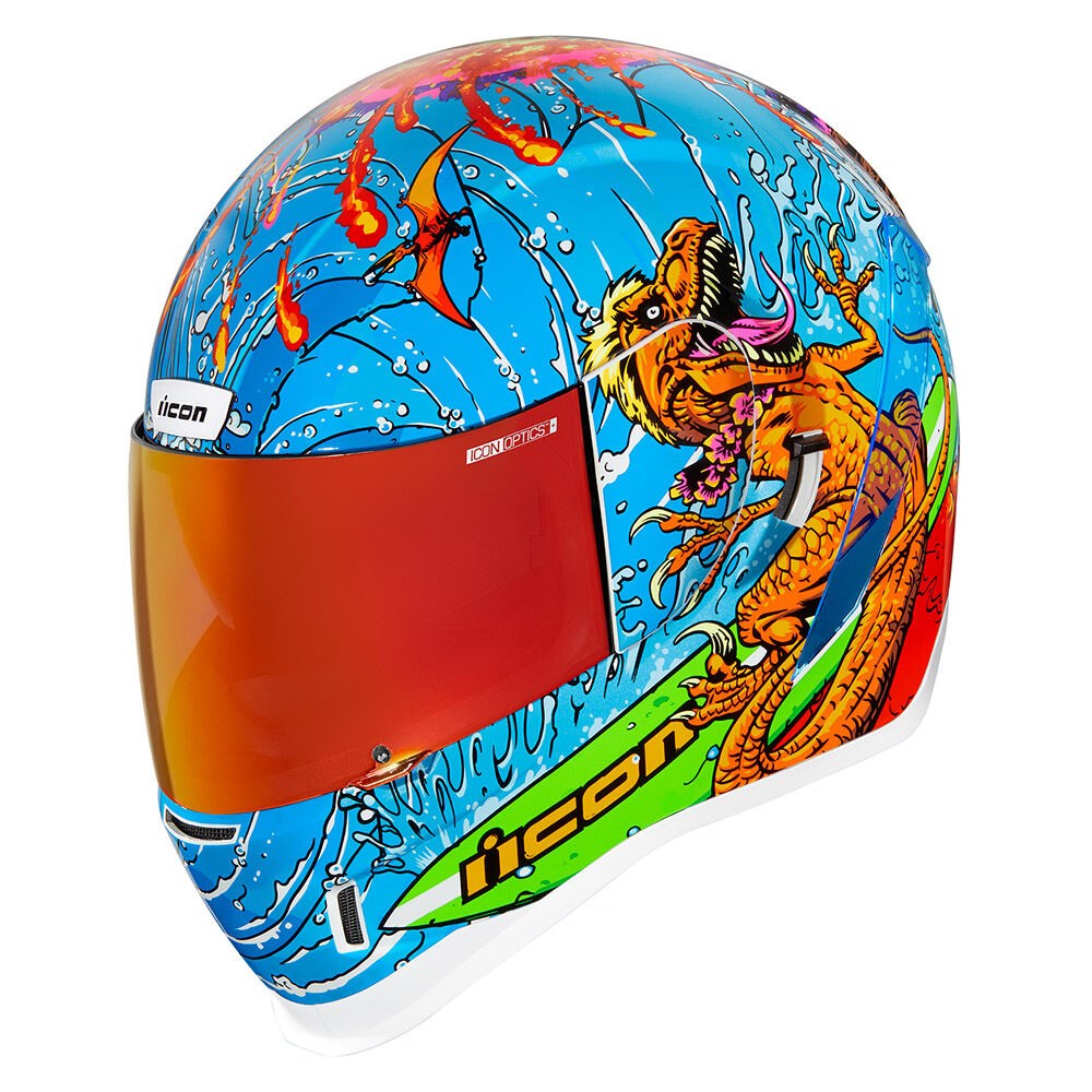 Φωτογραφία προϊόντος: Κράνος Full Face ICON Airform Dino Fury Blue ECE 22.06