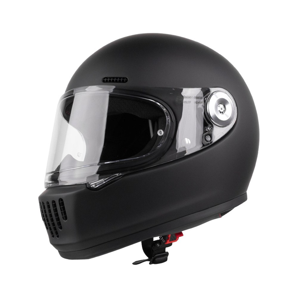 Φωτογραφία προϊόντος: Κράνος Full Face Retro Fiberglass Matt Black ECE 22.06 | PILOT