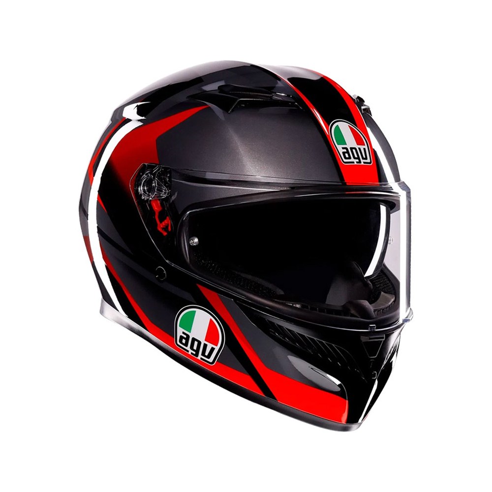 Φωτογραφία προϊόντος: Κράνος Full Face AGV K3 MPLK Striga Black/Grey/Red ECE 22.06