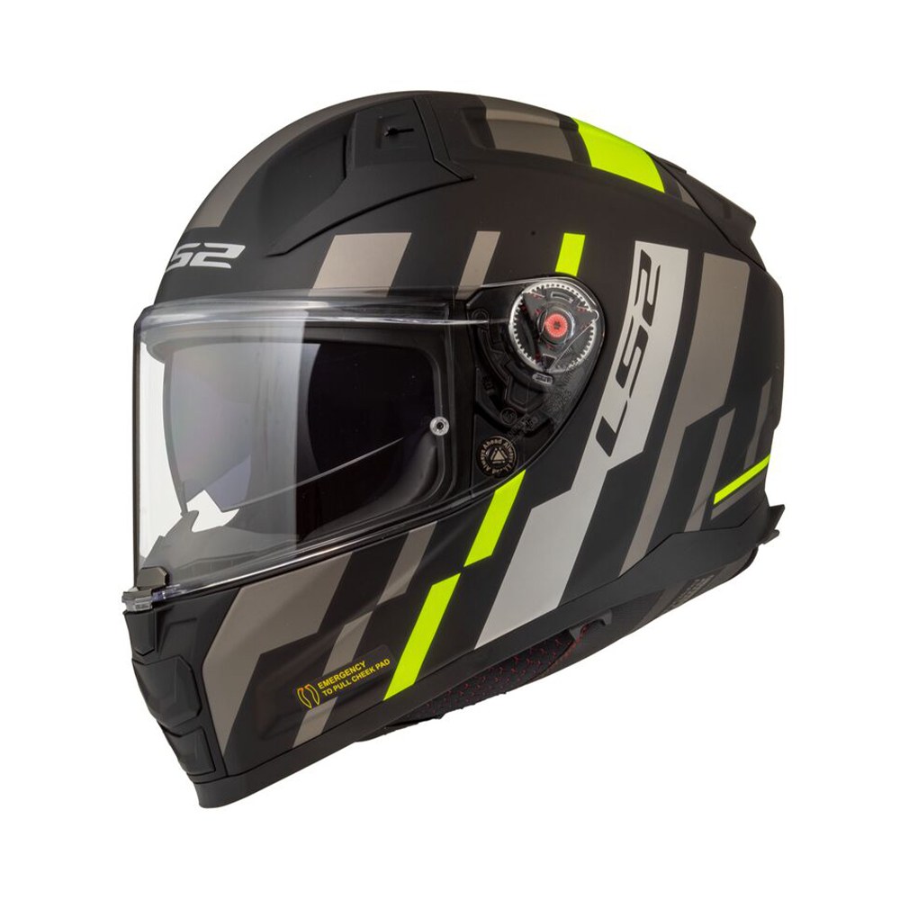 Φωτογραφία προϊόντος: Κράνος Full Face LS2 Vector II FF811 Tron Matt Black H-V Yellow ECE 22.06