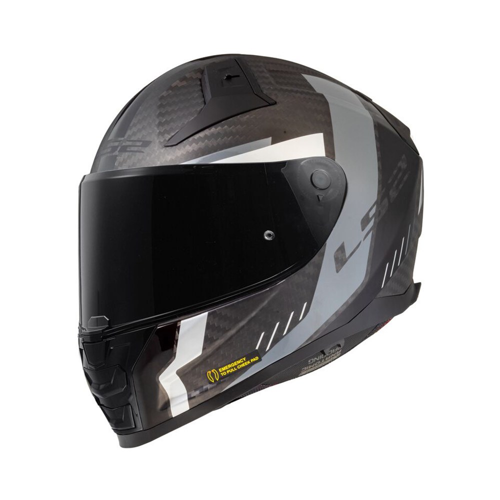 Φωτογραφία προϊόντος: Κράνος Full Face LS2 Vector II Carbon FF811 Grid Matt Black Grey ECE 22.06