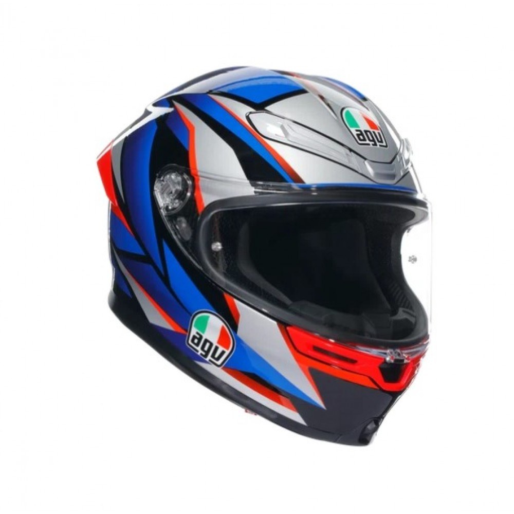 Φωτογραφία προϊόντος: Κράνος Full Face AGV K6 S Slashcut Black/Blue/Red ECE 22.06