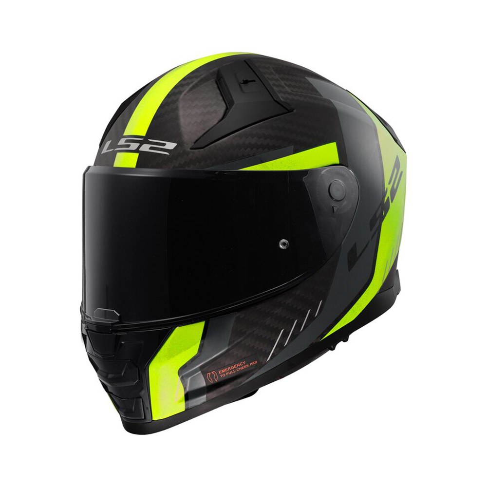 Φωτογραφία προϊόντος: Κράνος Full Face LS2 Vector II Carbon FF811 Grid Matt H-V Yellow