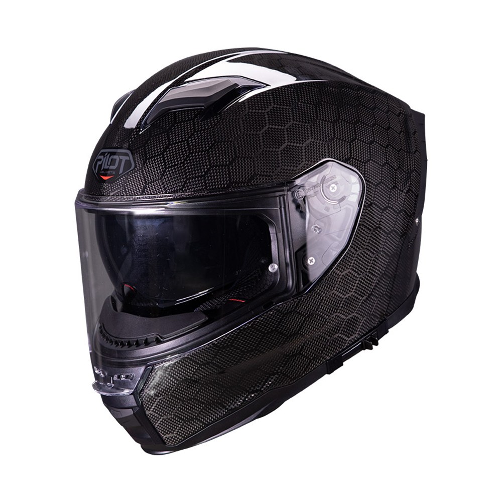 Φωτογραφία προϊόντος: Κράνος Full Face Pilot Stealth II SV Hexagon Carbon ECE 22.06