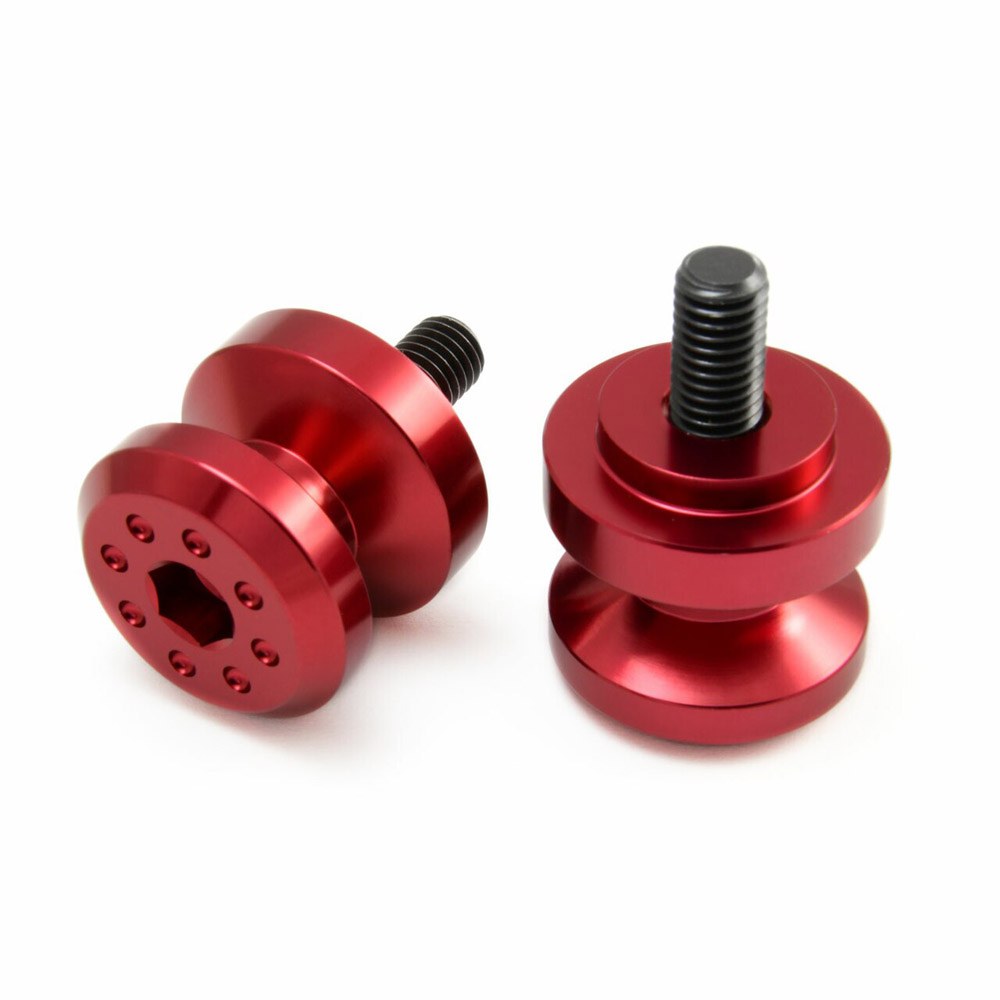 Φωτογραφία προϊόντος: ΡΑΟΥΛΑ ΨΑΛΙΔΙΟΥ ALUMINIUM PAIR PADDOCK STAND BOBBINS BOB6R RED | PRO BOLT