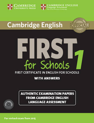Φωτογραφία προϊόντος: CAMBRIDGE ENGLISH FIRST FOR SCHOOLS 1 SELF STUDY PACK (+ 2 CD) N/E 2127822 9781107672093