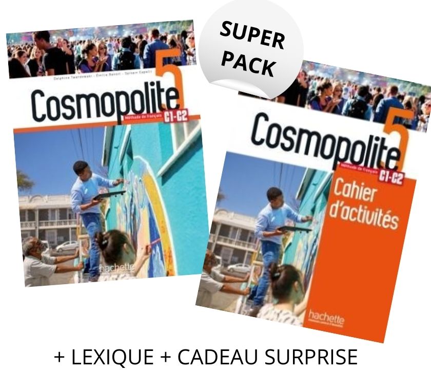 Φωτογραφία προϊόντος: COSMOPOLITE 5 SUPER PACK (LIVRE + CAHIER + LEXIQUE + CADEAU SURPRISE) 2131805 / 9782021000016