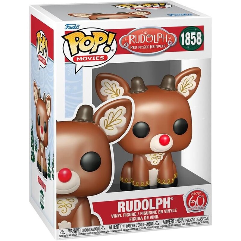 Φωτογραφία προϊόντος: Funko Pop! Movies: Rudolph the Red-Nosed Reindeer - Rudolph (Sitting) #1858 (Vinyl Figure)
