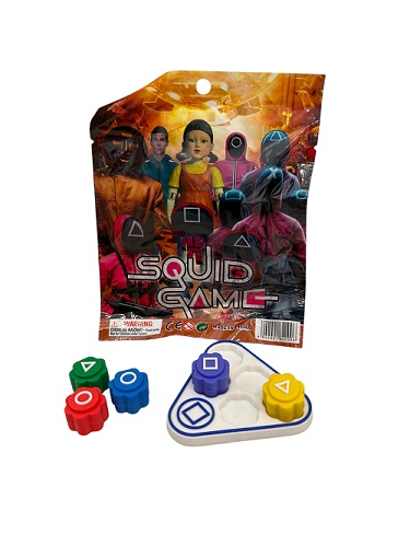 Φωτογραφία προϊόντος: OEM Gonggi παιχνίδι squid game με τριγωνική βάση και τυχερή φιγούρα