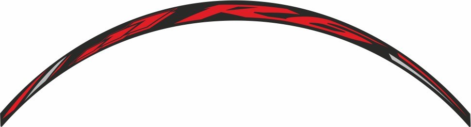 Φωτογραφία προϊόντος: Αυτοκόλλητο τρέχων STRIP RED DCW08P για Yamaha R6 – PRINT