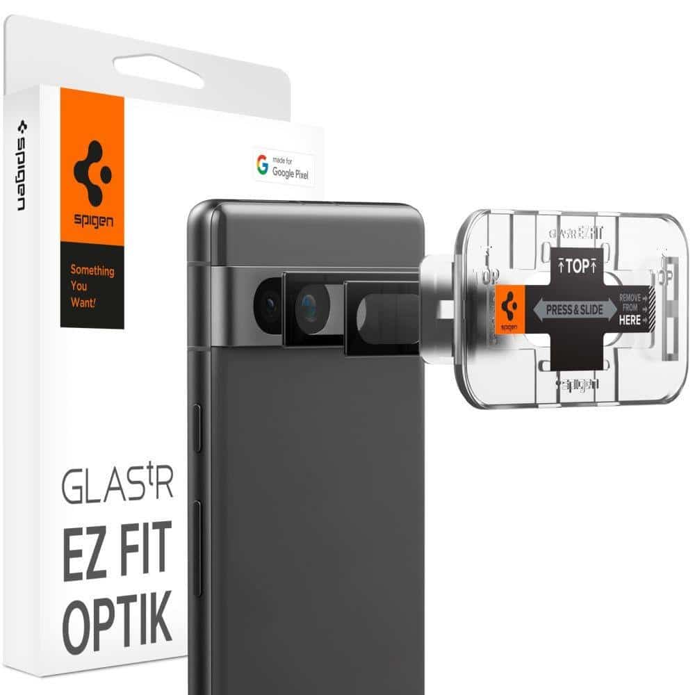 Φωτογραφία προϊόντος: Spigen Glass EZ Fit Optik 2 Pack Μαύρο για Google Pixel 7a (AGL05970)