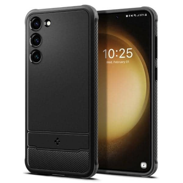 Φωτογραφία προϊόντος: Spigen Rugged Armor, μαύρο - Θήκη για Samsung Galaxy S23 (MPN: 141453)