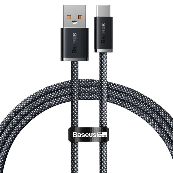 Φωτογραφία προϊόντος: Baseus Dynamic Braided / Regular USB 2.0 Cable USB-C male - USB-A male Γκρι 1m (CALD000616) 146060