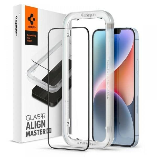 Φωτογραφία προϊόντος: Spigen 0.3mm Full Face Tempered Glass Μαύρο (iPhone 14 / 13 / 13 Pro) 150602, 2183235