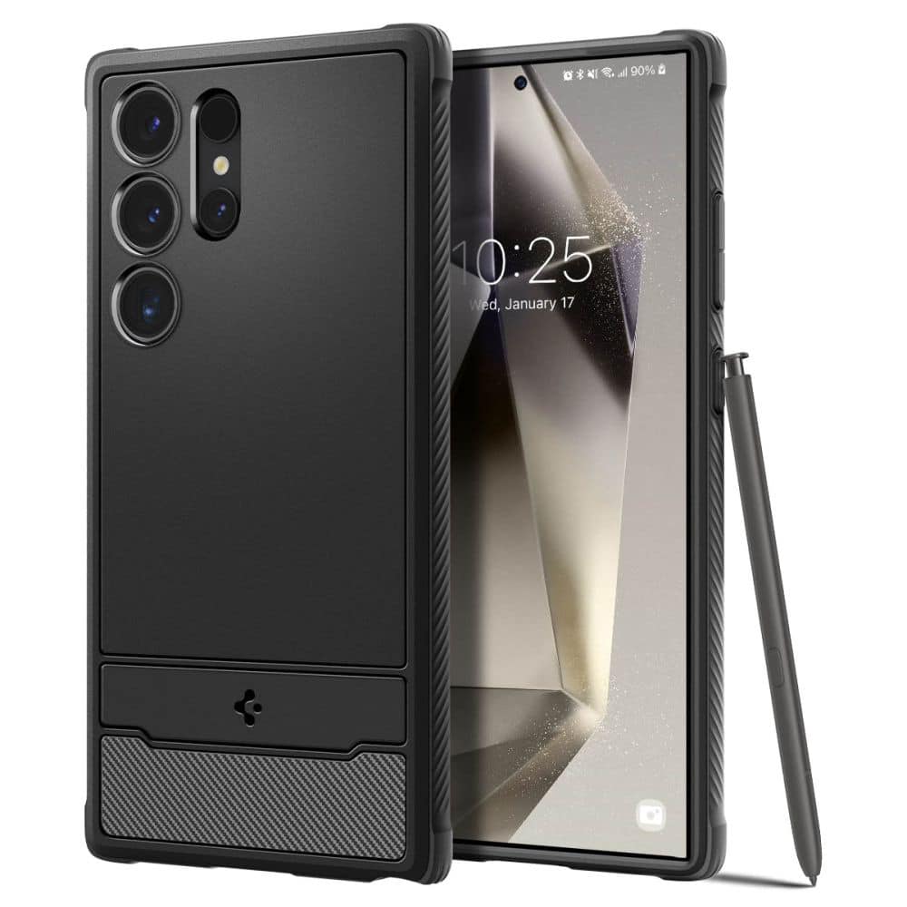 Φωτογραφία προϊόντος: Spigen Rugged Armor Back Cover Πλαστικό/Σιλικόνης Μαύρο (Galaxy S24 Ultra) 150545