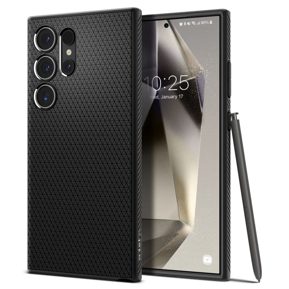 Φωτογραφία προϊόντος: Spigen Liquid Air Back Cover Σιλικόνης Matte Black (Galaxy S24 Ultra) 150546