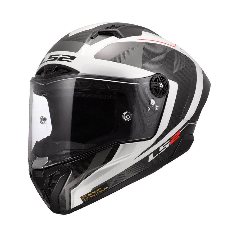 Φωτογραφία προϊόντος: Κράνος Full Face LS2 FF805 Thunder GP Aero Carbon Raute White Grey