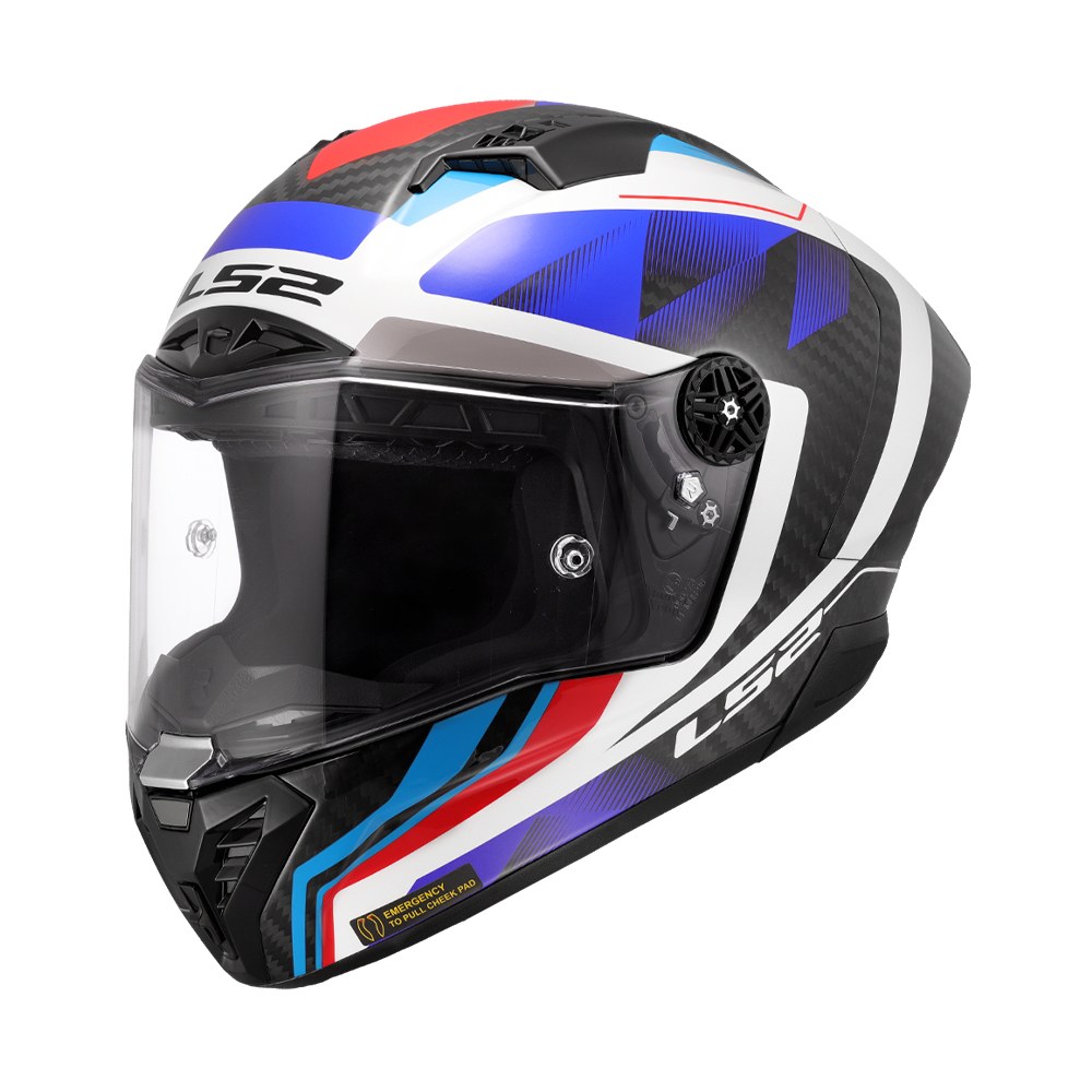 Φωτογραφία προϊόντος: LS2 Κράνος Full Face FF805 Thunder GP Aero Carbon Raute Blue Red ECE 22.06