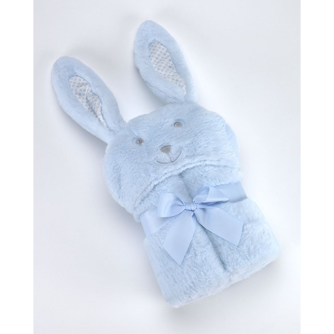 Φωτογραφία προϊόντος: MORA SPAIN Κουβέρτα Pompon Rabbit 75Χ95cm Γαλάζιο MORA