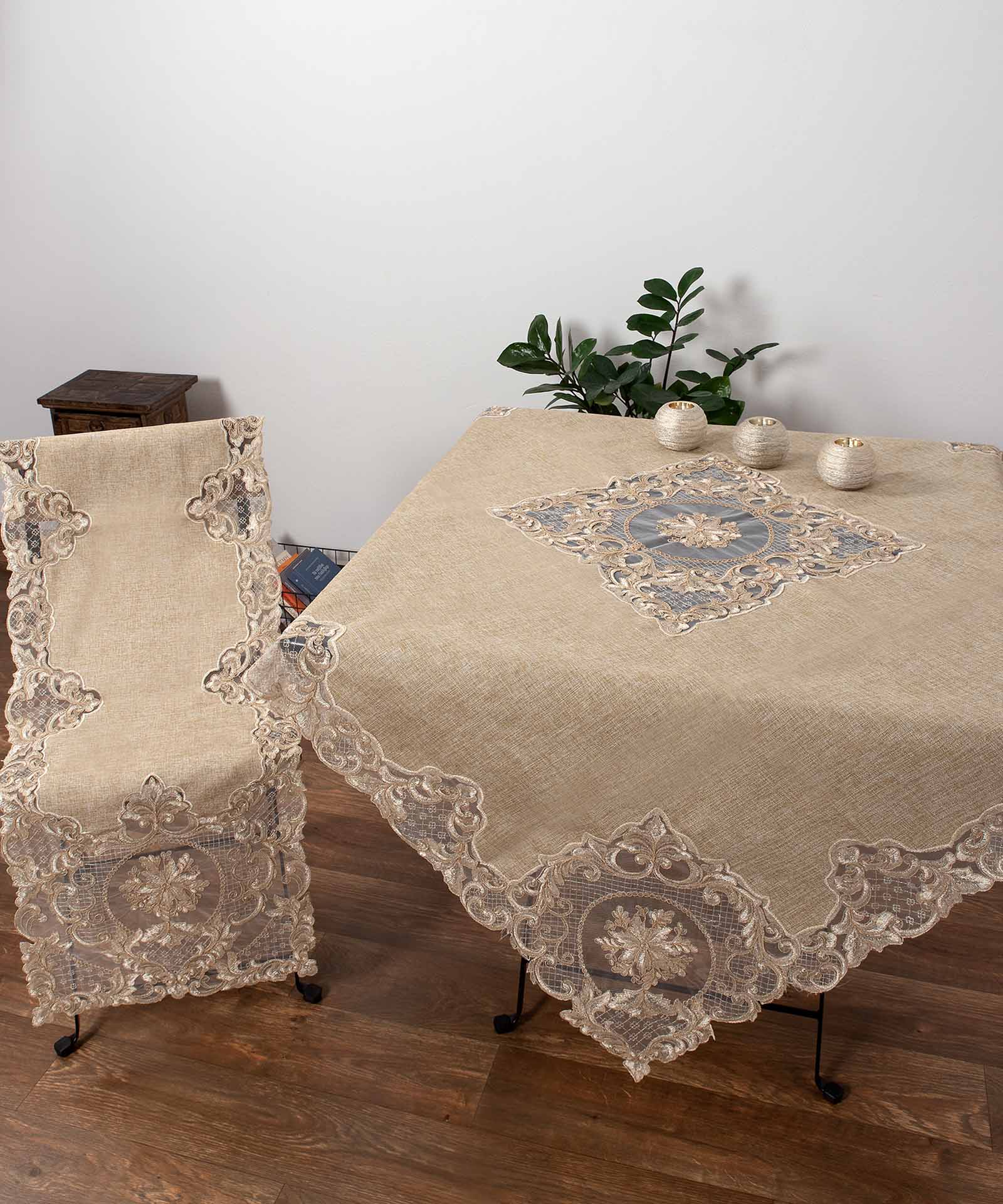 Φωτογραφία προϊόντος: τραπεζοκαρέ 140cm x 140cm YL189-021A