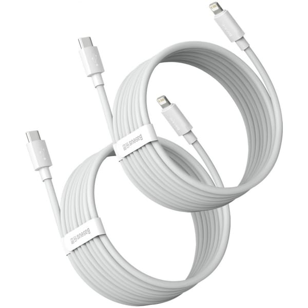 Φωτογραφία προϊόντος: Baseus Simple Wisdom USB-C σε Lightning 20W 1.5m Λευκό (TZCATLZJ-02) 145665