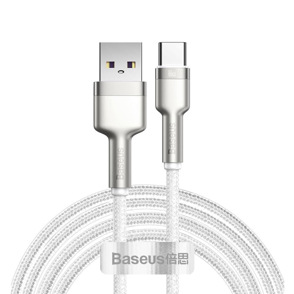 Φωτογραφία προϊόντος: Baseus Cafule Series USB 2.0 καλώδιο USB-C σε USB-A, λευκό, 2m (CAKF000202) - 145676