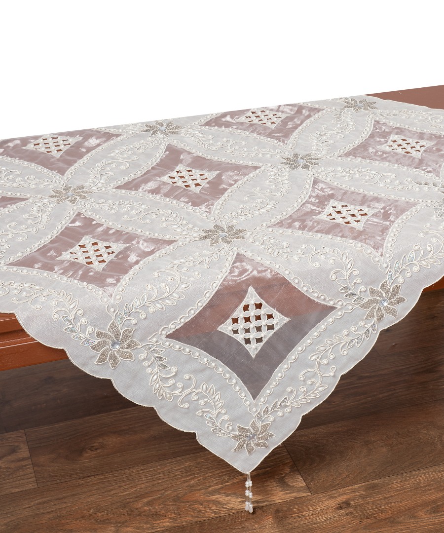 Φωτογραφία προϊόντος: Τραπεζοκαρέ (130cm x 130cm) 090 Ασημί