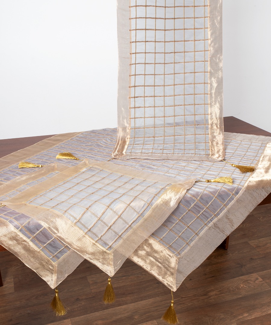 Φωτογραφία προϊόντος: SilkFashion Σετ 4 τεμαχίων (100cm x 100cm, 45cm x 110cm,2x45cm x 45cm) AK-12