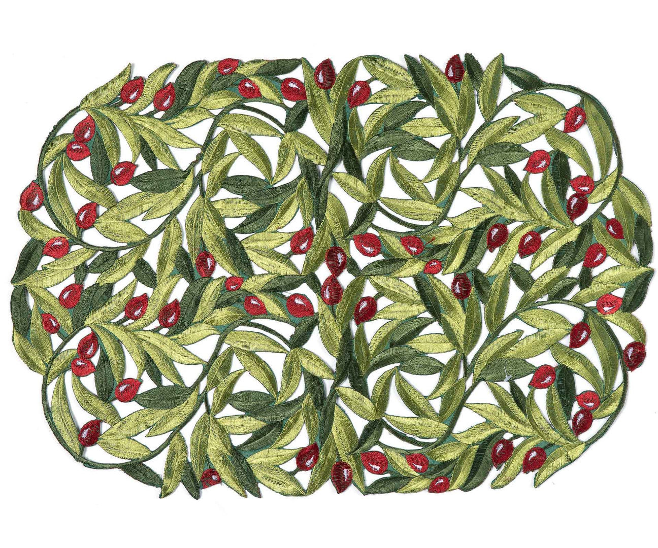 Φωτογραφία προϊόντος: Σουπλά 2352 (35cm x 50cm) κόκκινη ελιά oval