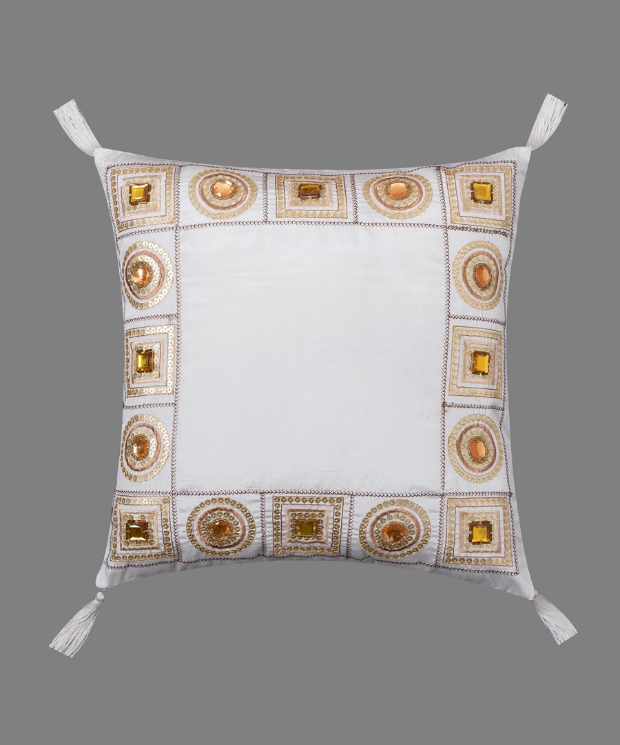 Φωτογραφία προϊόντος: Μαξιλαροθήκη 40x40 SilkFashion 612 ΧΝ-03 Λευκό