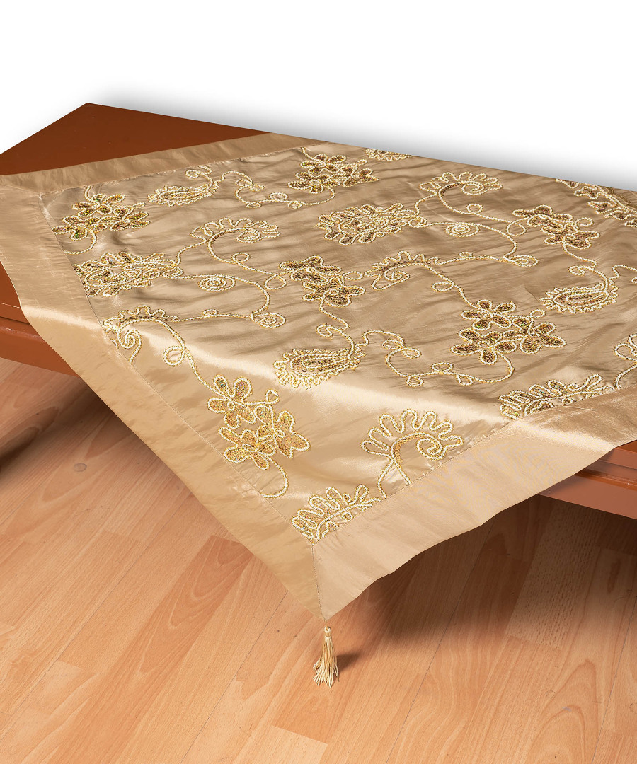 Φωτογραφία προϊόντος: SilkFashion Σατέν καρέ 7710 80x80cm χρυσό (SF-5206978017643)