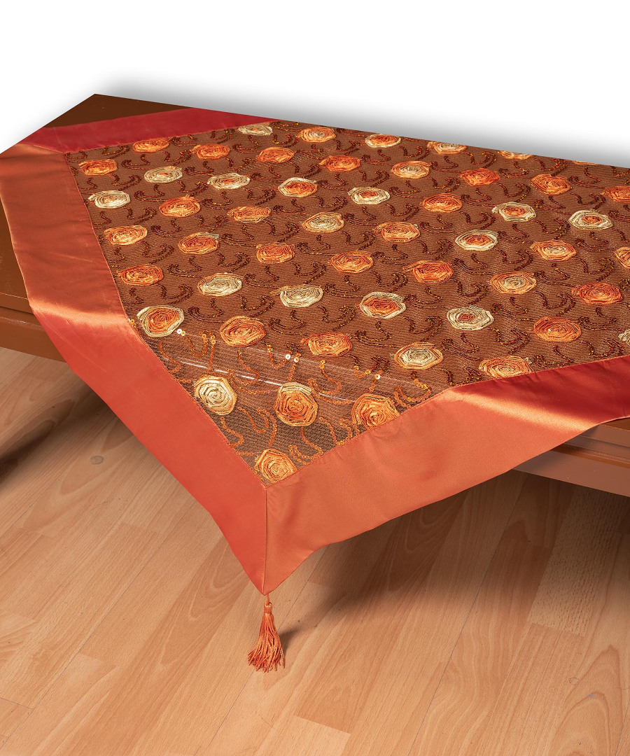 Φωτογραφία προϊόντος: Τούλινο καρέ 264-17 (85cm x 85cm) πορτοκαλί