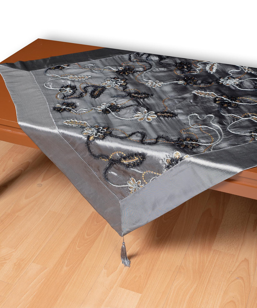 Φωτογραφία προϊόντος: SilkFashion Σατέν καρέ A11 80x80cm γκρί