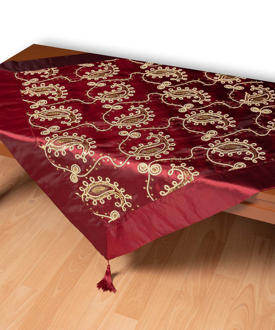 Φωτογραφία προϊόντος: Σατέν καρέ 1028 (85cm x 85cm) μπορντώ