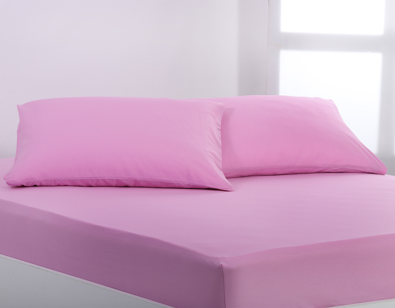 Φωτογραφία προϊόντος: SilkFashion Βαμβακερό σετ μαξιλαροθήκες essentials (52cm x 72cm ) pastel levander