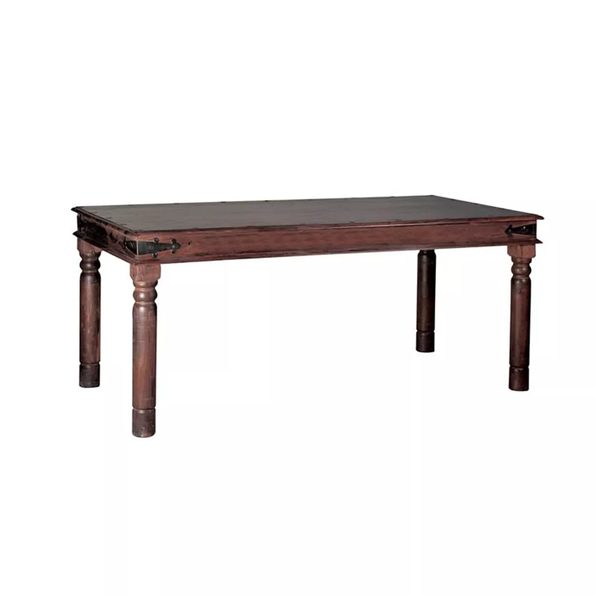 Φωτογραφία προϊόντος: OSTIA Τραπέζι Τραπεζαρίας Κουζίνας, Ξύλο Sheesham Καρυδί 130x80x76cm